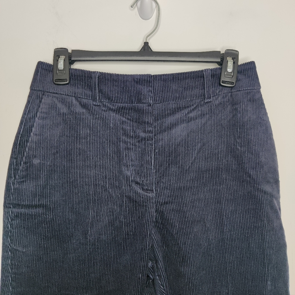 Boden Cord Pants Navy Blue Size 6 Petite Corduroy Women's Bottoms - Picture 7 of 8